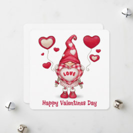 Cartes Pour Fêtes Annuelles Joyeux Valentin Gnome