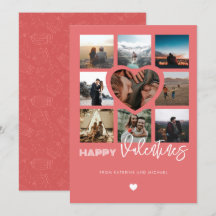 Joyeux Valentines 9 Photo Collage Couple Famille