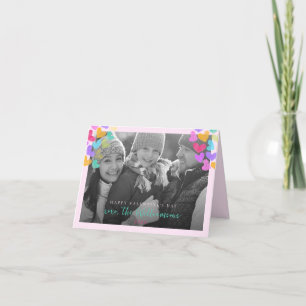 Cartes Pour Fêtes Annuelles Joyeux Valentines Day Cute Pastel Hearts Photo