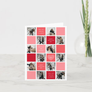 Cartes Pour Fêtes Annuelles Joyeux Valentines Jour 12 Grille photo