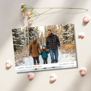 Cartes Pour Fêtes Annuelles Joyeux Valentines Jour Famille Bébé Photo