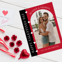 Joyeux Valentines jour moderne simple photo romant