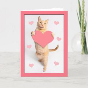 Cartes Pour Fêtes Annuelles Joyeux Valentines Jour Personnalisé Nom Cute Orang