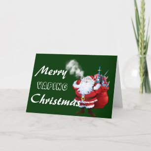 Cartes Pour Fêtes Annuelles Joyeux Vaping Père Noël Noël de VAPE  