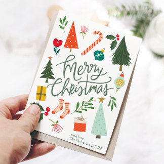 Cartes Pour Fêtes Annuelles Joyeux voeux Noël