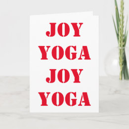 Cartes Pour Fêtes Annuelles Joyeux Yoga !