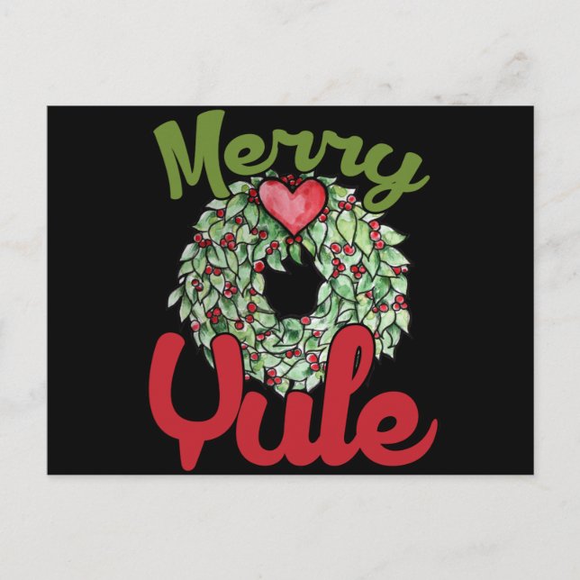 Cartes Pour Fêtes Annuelles Joyeux Yule (Devant)