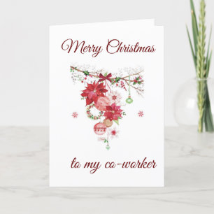 CARTES POUR FÊTES ANNUELLES JOYEZ NOËL À "MON COLLABORATEUR"