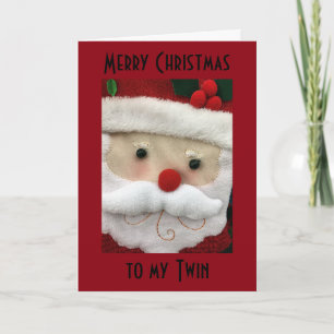 CARTES POUR FÊTES ANNUELLES JOYEZ NOËL À "MON JUMEAU"