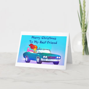 CARTES POUR FÊTES ANNUELLES JOYEZ NOËL À MON MEILLEUR AMI