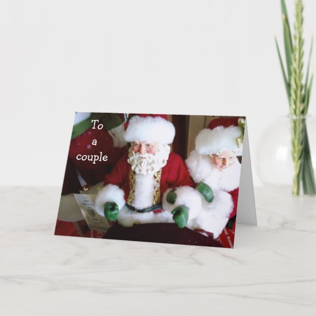 CARTES POUR FÊTES ANNUELLES JOYEZ NOËL À UN COUPLE SPÉCIAL (Devant)