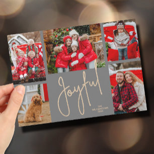 Cartes Pour Fêtes Annuelles JOYFUL 5 Photo Noël