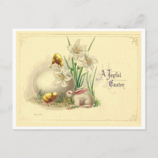 Cartes Pour Fêtes Annuelles Joyful Easter (Devant)
