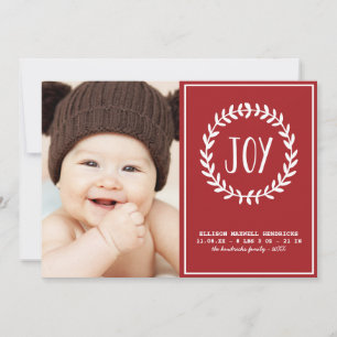 Cartes Pour Fêtes Annuelles Joyful   Holiday Birth
