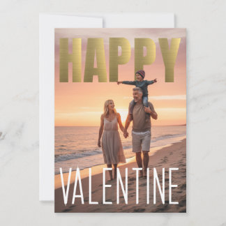 Cartes Pour Fêtes Annuelles Joyful Valentine's Day PhotoPop Sunset Background