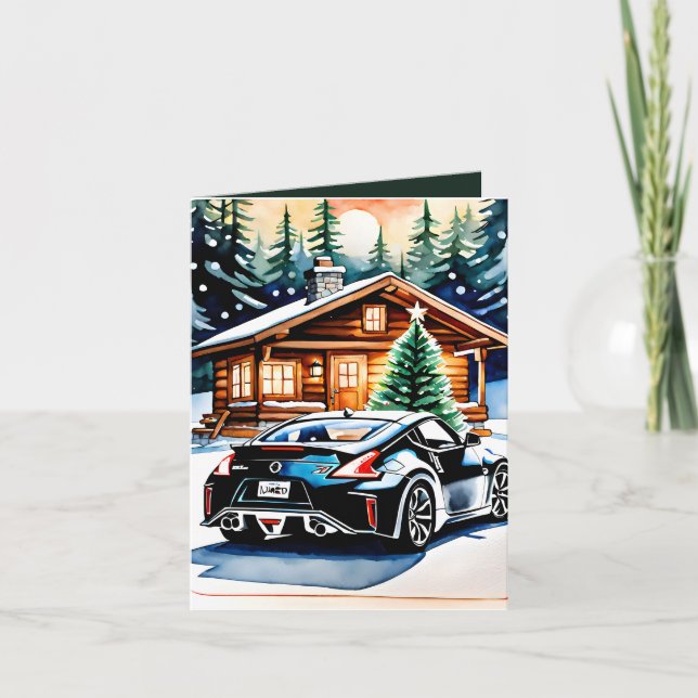 Cartes Pour Fêtes Annuelles Joyride : Un Joyeux voeux de Noël plié (Devant)
