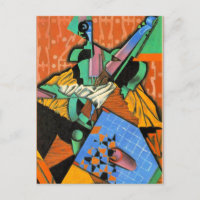 Juan Gris - Photographie de violon et de damier