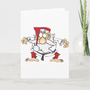 Cartes Pour Fêtes Annuelles Judo-Père Noël