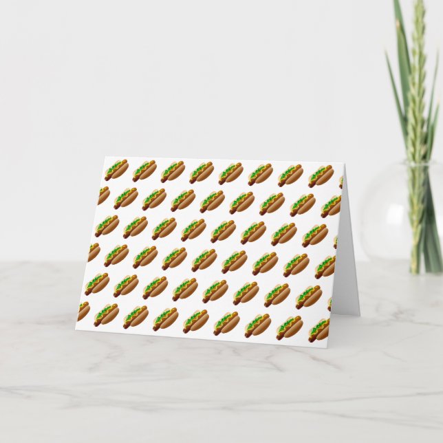 Cartes Pour Fêtes Annuelles Juillet est le mois national du Hot Dog (Devant)