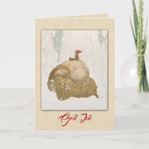 Cartes Pour Fêtes Annuelles Julbocken par John Bauer (1912)