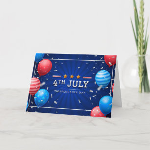 Cartes Pour Fêtes Annuelles July 4th Card