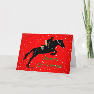 Cartes Pour Fêtes Annuelles Jumpin équestre Grand Noël