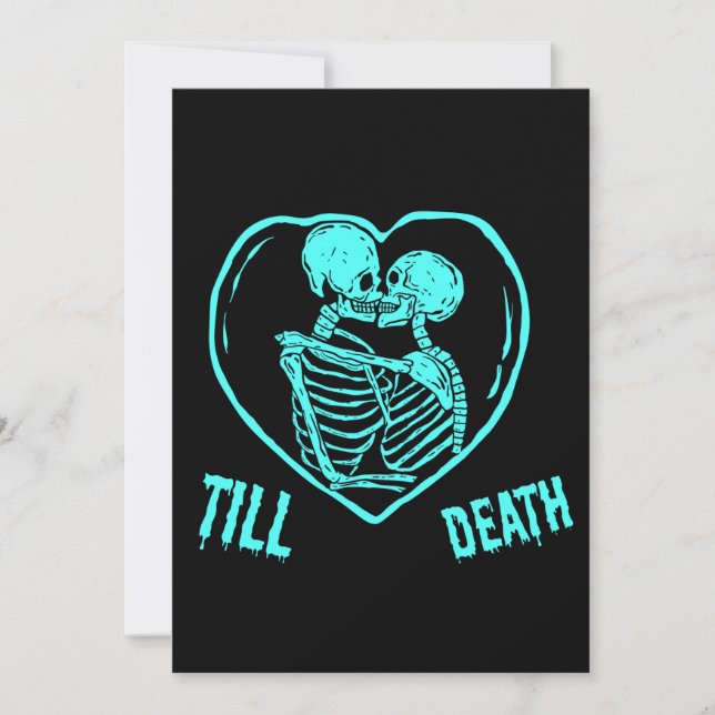 Cartes Pour Fêtes Annuelles Jusqu'à la Saint-Valentin Emo Goth (Devant)