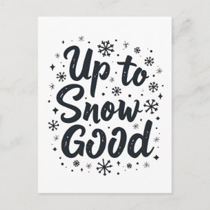 Cartes Pour Fêtes Annuelles Jusqu'à neige bonne drôle flocon de neige de Noël 