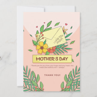 Cartes Pour Fêtes Annuelles Jusqu'au cœur d'une mère - Belle fête des mères 