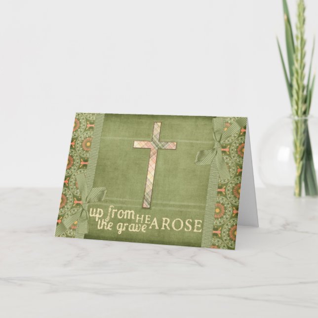 Cartes Pour Fêtes Annuelles Jusqu'Aux Graves Salutations De Pâques (Devant)