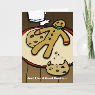 Cartes Pour Fêtes Annuelles Juste comme un bon biscuit…