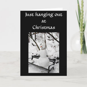 CARTES POUR FÊTES ANNUELLES JUSTE HANGING OUT AT CHRISTMAS