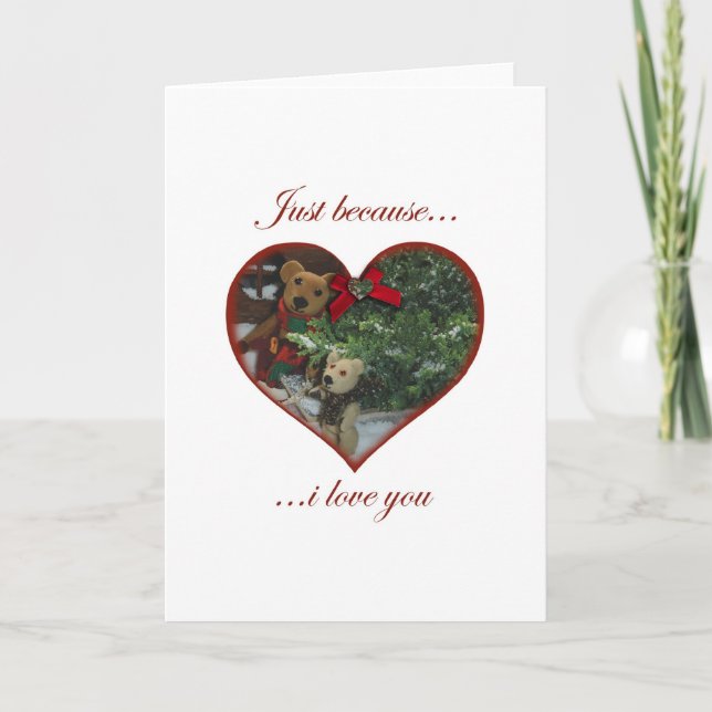 Cartes Pour Fêtes Annuelles Juste parce que - rassemblement de l'arbre (Devant)