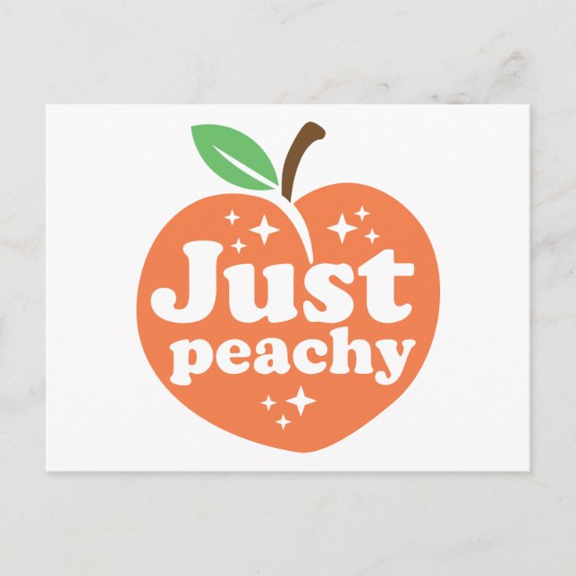 Cartes Pour Fêtes Annuelles Juste Peachy (Devant)