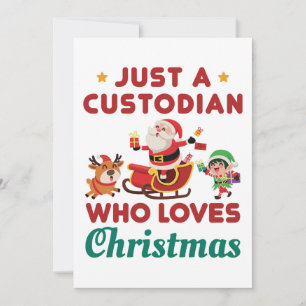 Cartes Pour Fêtes Annuelles Juste un gardien qui aime Noël