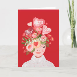 Cartes Pour Fêtes Annuelles Juste une fille qui aime la Saint-Valentin