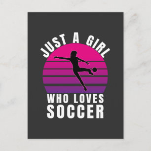 Cartes Pour Fêtes Annuelles Juste une fille qui aime le football