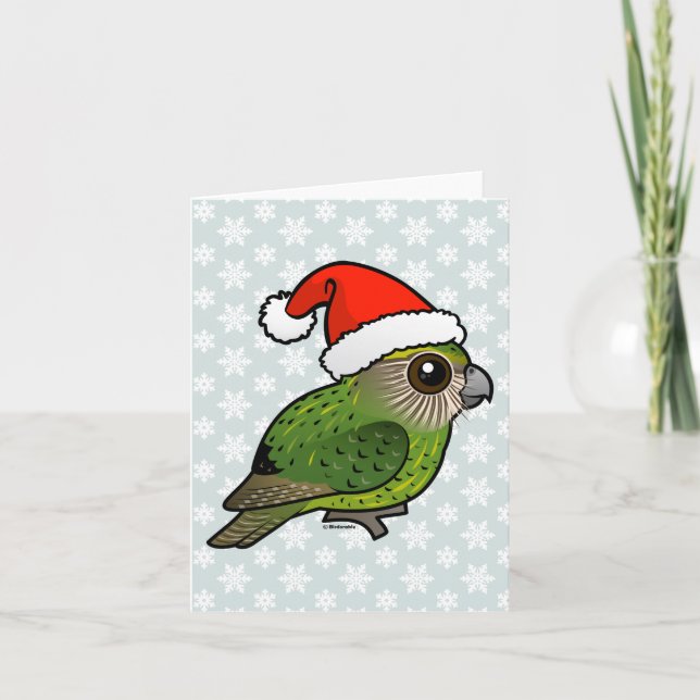 Cartes Pour Fêtes Annuelles Kakapo Claus (Devant)