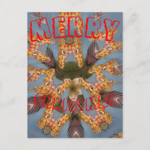 Cartes Pour Fêtes Annuelles Kaleidoscope Giraffe Mandala : Safari Art Abstrait
