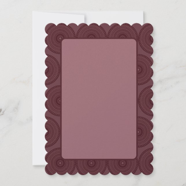 Cartes Pour Fêtes Annuelles Kaleidoscope Rose à or foncé (Devant)