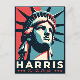 Cartes Pour Fêtes Annuelles Kamala Harris 2024 Vice-présidente de Black Woman 