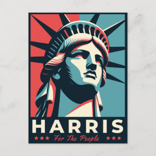 Cartes Pour Fêtes Annuelles Kamala Harris 2024 Vice-présidente de Black Woman 