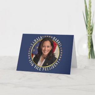 Cartes Pour Fêtes Annuelles Kamala Harris 49e vice-présidente