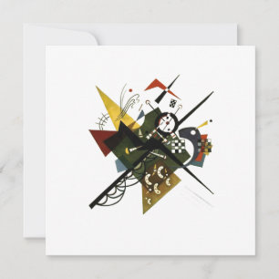 Cartes Pour Fêtes Annuelles Kandinsky On White II - Art Expressionniste Abstra