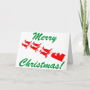 Cartes Pour Fêtes Annuelles Kangourou Sleigh