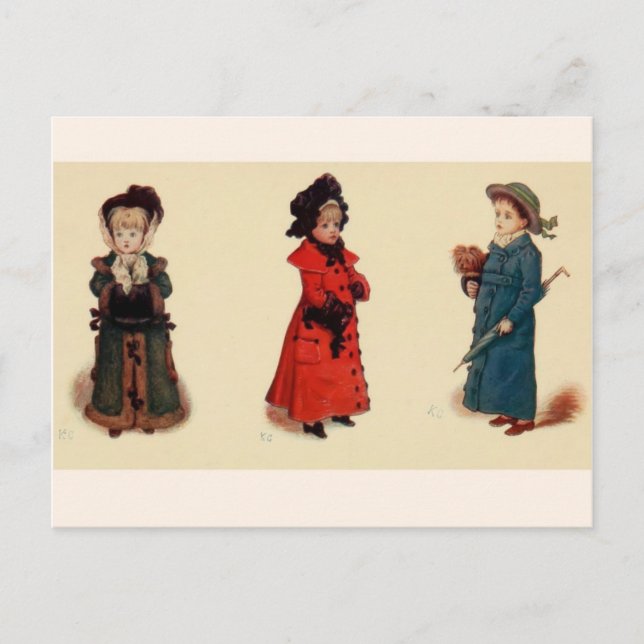 Cartes Pour Fêtes Annuelles Kate Greenaway : Noël (Devant)