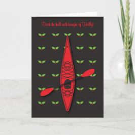 Cartes Pour Fêtes Annuelles Kayak Deck la coque
