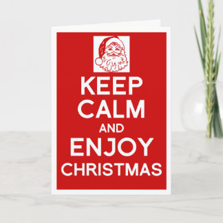 Cartes Pour Fêtes Annuelles Keep Calm and enjoy