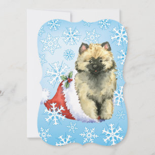 Cartes Pour Fêtes Annuelles Keeshond heureux de Howlidays