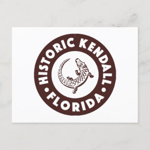 Cartes Pour Fêtes Annuelles Kendall Florida Circle - Brown